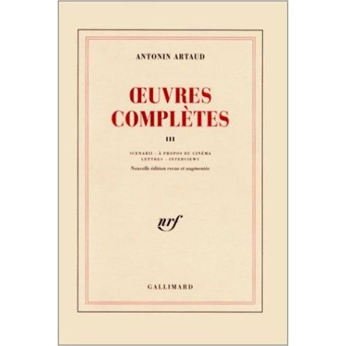 Oeuvres Completes - Tome 3