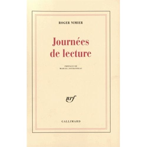 Journées De Lecture - Tome 1