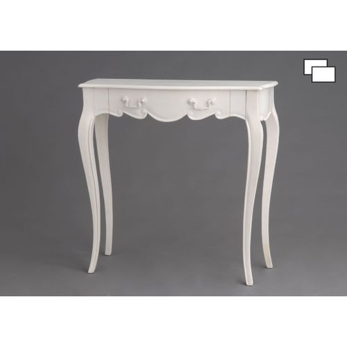 Console 80 Cm En Bois Blanc - Cheverny