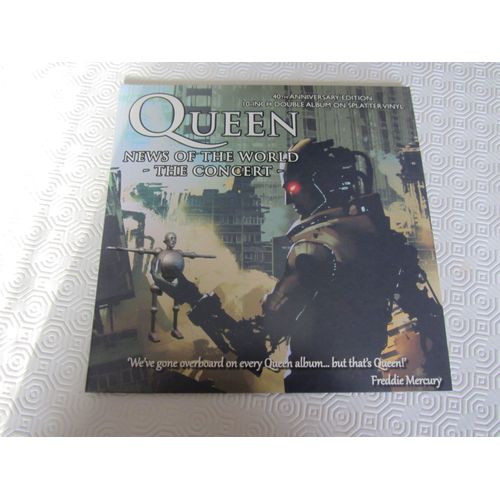 News Of The World - The Concert (Double Album 25cm Splatter À Tirage Très Limité): Somebody To Love - Killer Queen - Love Of My Life - Bohemian Rhapsody - We Will Rock You - We Are The Champions