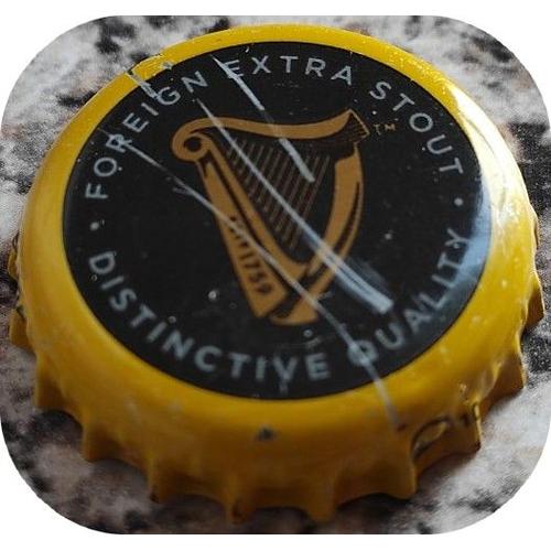 Irlande Capsule Bière Beer Crown Cap Guinness Foreign Extra Stout Distinctive Quality Su