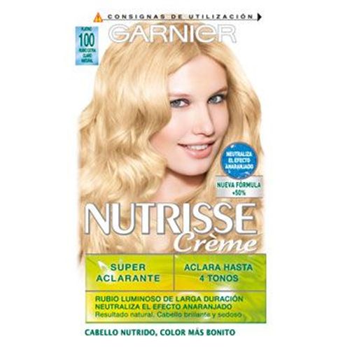 Garnier Tinte Pelo Nutrisse 100 Rubio Extra Claro Natural 