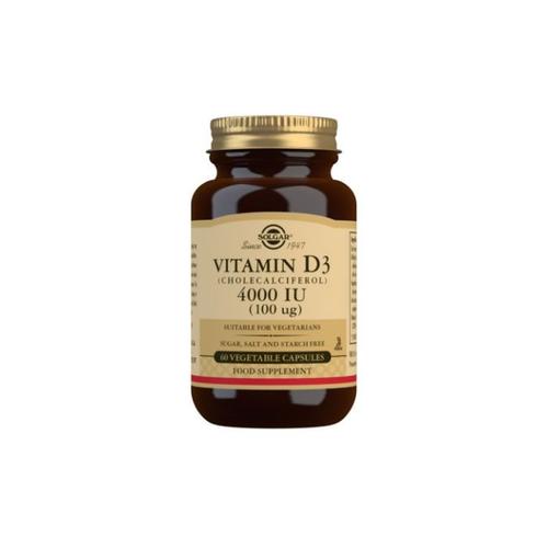 Vitamin D3 (Cholecalciferol) 4000 Iu (100 ?g) Vegetable Capsules - Pack Of 60 
