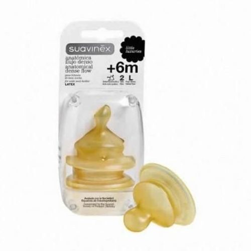 Tétine Physiologique Silicone 6m+ Débit Rapide - Suavinex