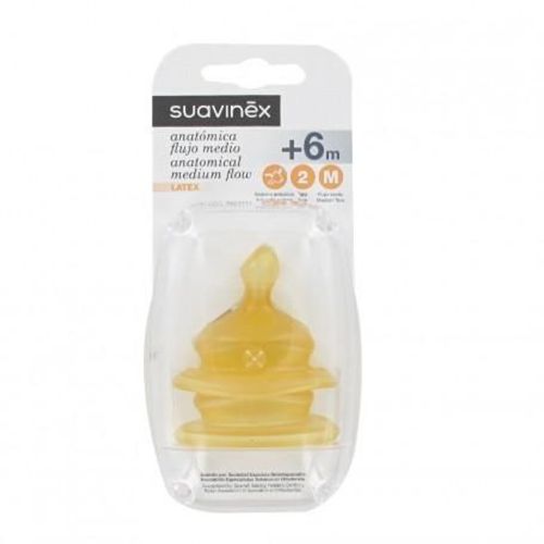 Tétine Physiologique Silicone 6m+ Débit Moyen - Suavinex