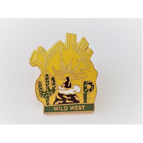 Pins Johnny Hallyday Wild West Usa / Doré