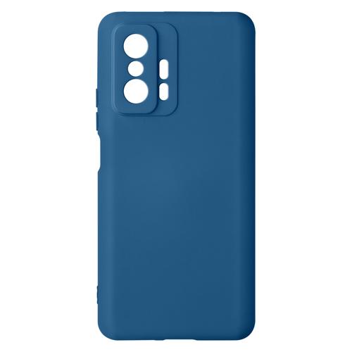 Coque Xiaomi 11t Et 11t Pro Silicone Semi-Rigide Finition Soft-Touch Fine Bleu