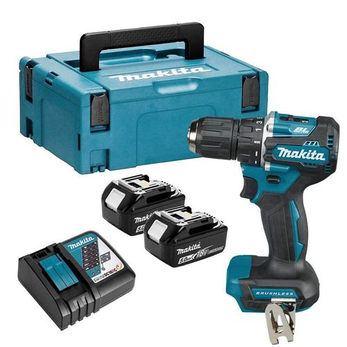 Perceuse visseuse 18V Li-Ion BL Ø13 mm (2x5,0 Ah) en MAKPAC - MAKITA DDF487RTJ