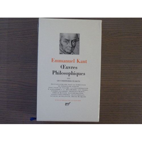 Oeuvres Philosophiques. Tome Iii. Les De
