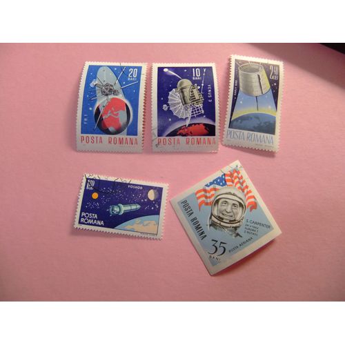 Rumania Roumanie 1967 Espace Yvert 2207 +2206 +2143 +2096 + Pa 202 Fu