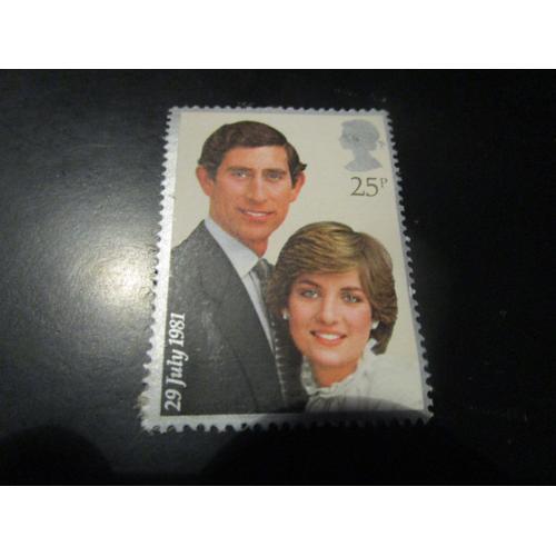 Timbre Royaume Uni Prince Charles Et Diana