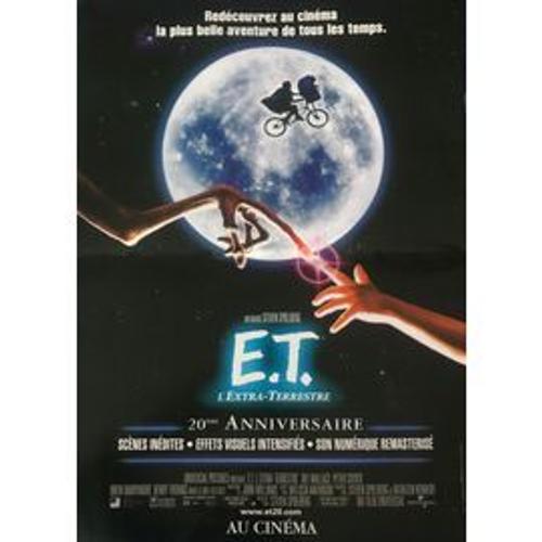 E.T. L¿Extra-Terrestre De Steven Spielberg Avec Dee Wallace, Peter Coyote, Drew Barrymore... - Affiche Originale De Film Format 40 X 60 Cm