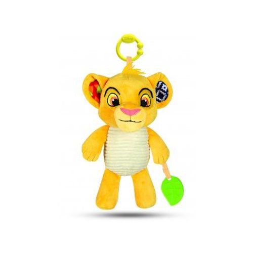 Peluche Disney Roi Lion : Simba 26 Cm - Doudou D Activites Avec Hochet - Enfant