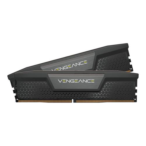 CORSAIR Vengeance - DDR5 - kit - 32 Go: 2 x 16 Go - DIMM 288 broches - 5200 MHz / PC5-41600 - CL40 - 1.25 V - mémoire sans tampon - non ECC - noir