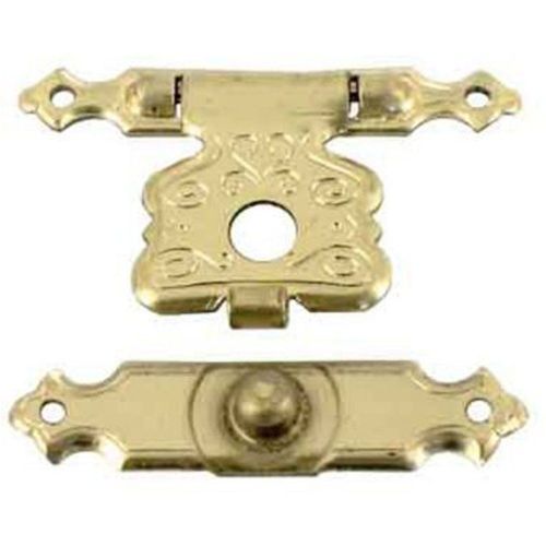2 fermoirs coffrets Acier laitonn? l. 28 mm x H. 17 mm