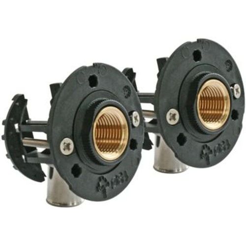 Fixation pour robinetterie Bain Douche pour PER - 12 raccord ? sertir sortie femelle 15/21 (1/2")