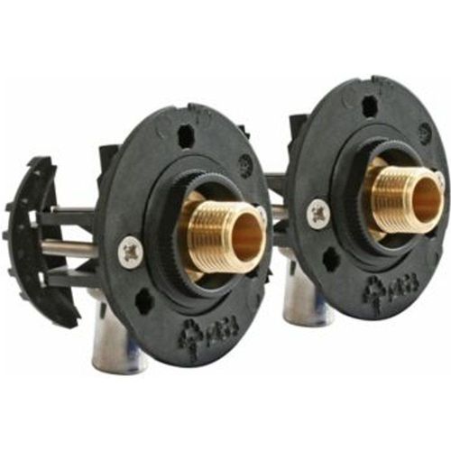 Fixation pour robinetterie Lavabo pour PER - 16 raccord ? sertir sortie m?le 12/17 (3/8")