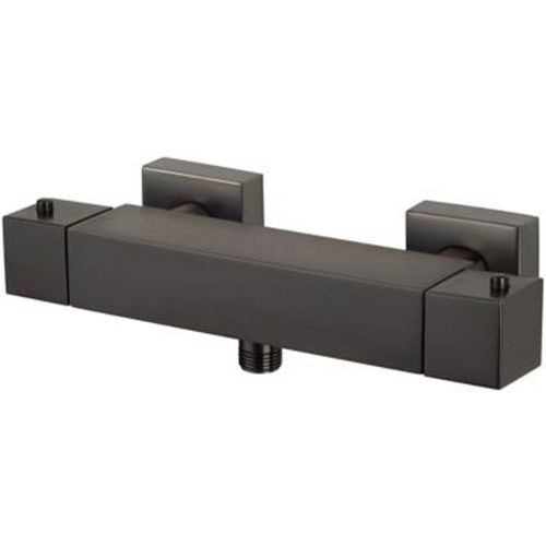 Mitigeur de douche thermostatique noir GoodHome Itasca