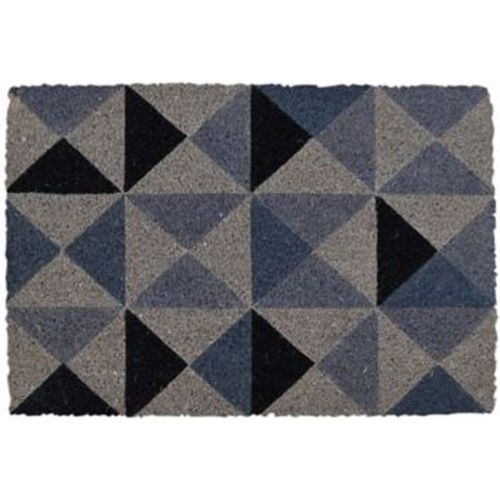 Paillasson D?Co Graphique 40 X 60 Cm Bleu Goodhome