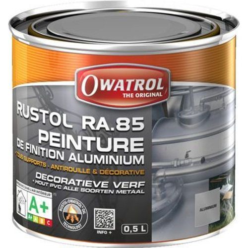 Peinture de finition aluminium Rustol Owatrol 0 5L