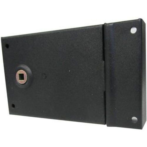 Serrure verrou en applique Diall noir 11 x 8 cm