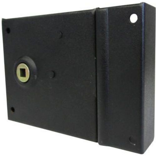 Serrure verrou en applique Diall noire 8 x 8 cm