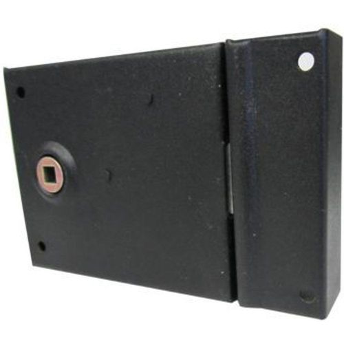 Serrure verrou en applique Diall noire 9.5 x 8 cm