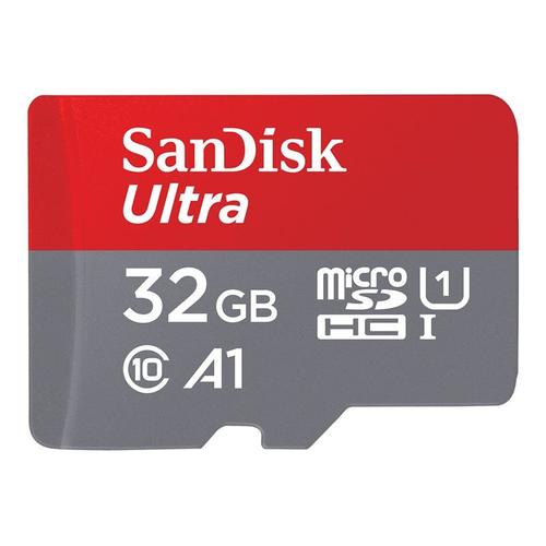 SanDisk Ultra - Carte mémoire flash (adaptateur microSDHC - SD inclus(e)) - 32 Go - A1 / UHS-I U1 / Class10 - microSDHC UHS-I