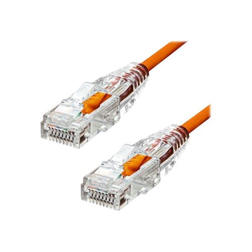 ProXtend Ultra Slim - Cordon de raccordement - RJ-45 (M) pour RJ-45 (M) - 4 m - 3.6 mm - UTP - CAT 6 - sans halogène, bloqué - orange