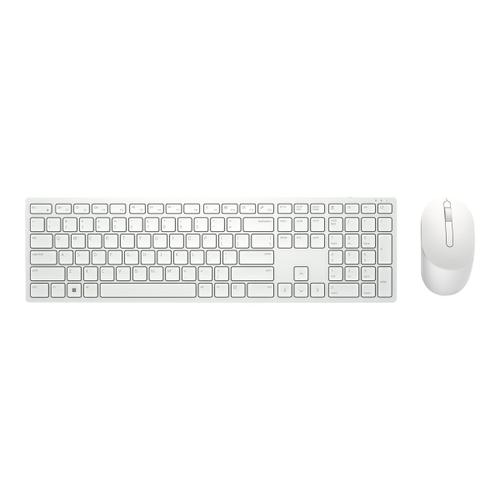 Dell Pro KM5221W - Ensemble clavier et souris - sans fil - 2.4 GHz - AZERTY - Français - blanc