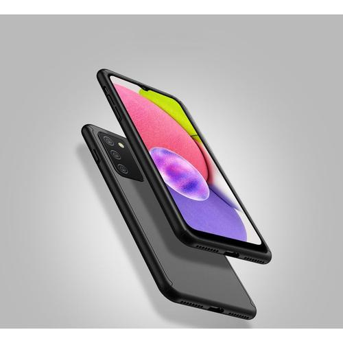 Coque De Protection 360° Pour Samsung Galaxy A03s 6.5" Avant Et Arrière Avec Verre Trempé - Noir