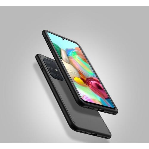 Coque De Protection 360° Pour Samsung Galaxy A71 6.7" Avant Et Arrière Avec Verre Trempé - Noir