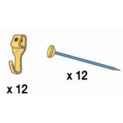 12 Crochets X N° 0 + 12 épingles
