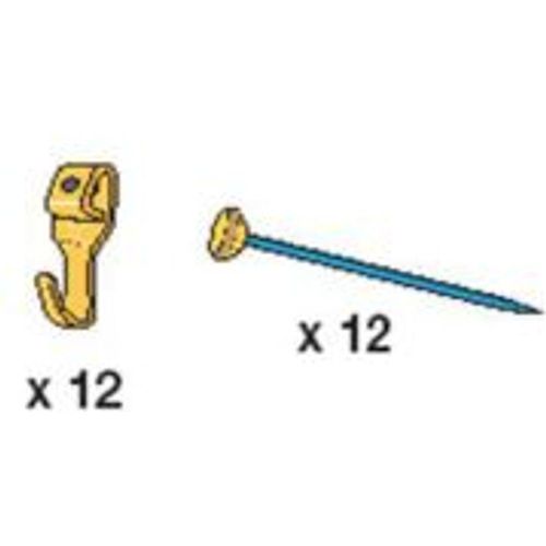 30 Crochets X N° 0 + 30 épingles