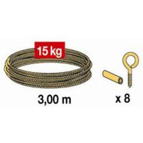 Tresse en laiton (3 mètres) 15 Kg  coloris : Laiton.