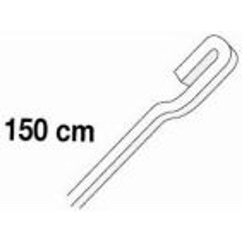 Tige anti-dégondable 4 x 4 en aluminium blanc 1m50.