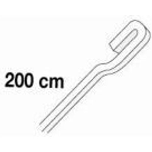 Tige anti-dégondable 4 x 4 en aluminium blanc 2m.