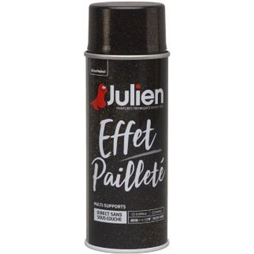 Peinture multi-supports en aérosol Julien effet pailleté cuivre 400ml