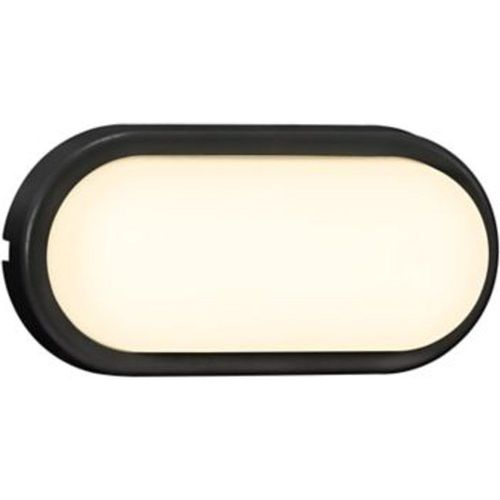 Applique Murale Extérieure Led Intégrée Cuba Bright Ovale 1600 Lm 14w Blanc Neutre Nordlux Noir