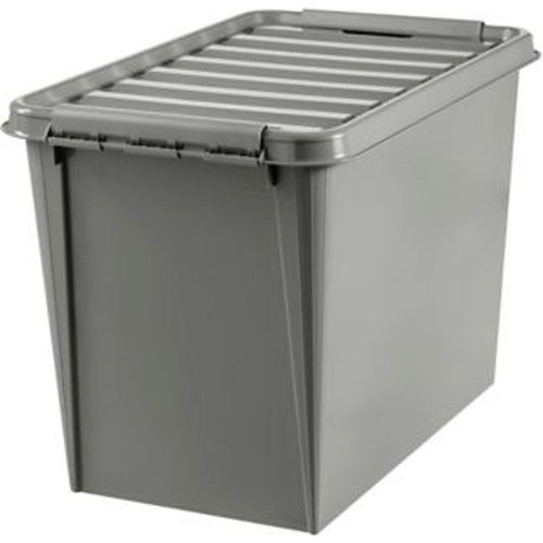 Boîte de rangement plastique avec couvercle Recycler Smartstore 61 L coloris gris