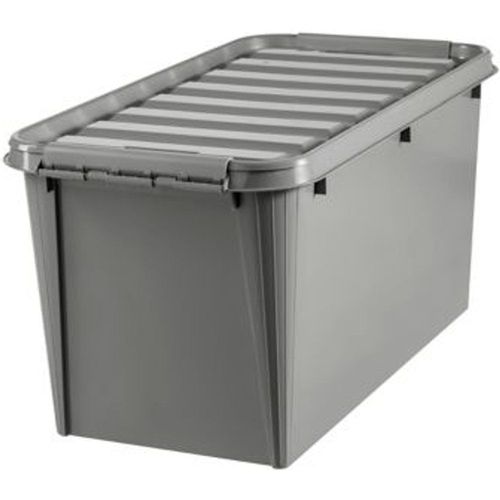Boîte de rangement plastique avec couvercle Recycler Smartstore 70 L coloris gris
