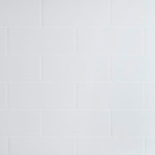 Crédence de cuisine GoodHome Nepeta métro blanc l. 60 cm x H. 200 cm x Ep. 3 mm