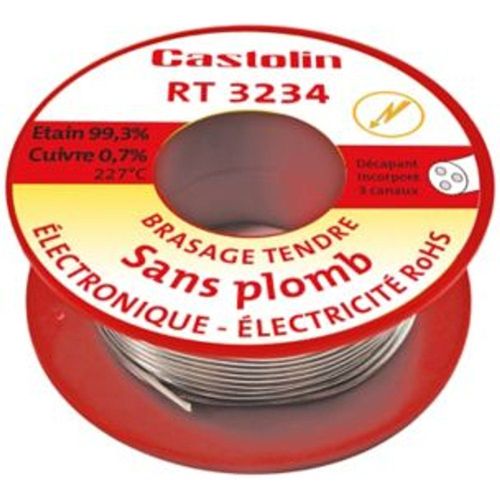 Bobine d'étain spéciale électronique Castolin - 1 mm  50g