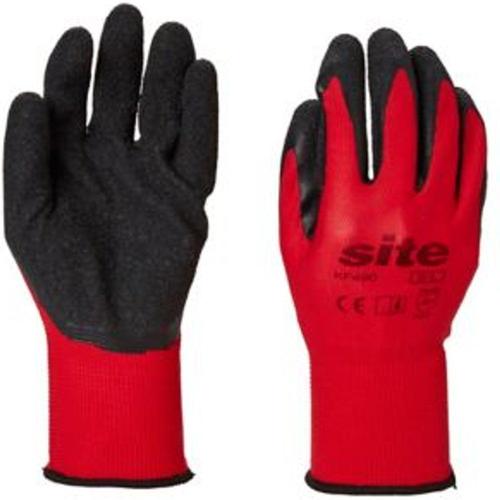 Gants en polyester latex Site - Taille 8 (M)