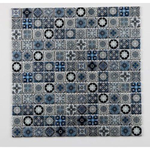 Mosaïque bleu 2 3 x 2 3 cm Leo
