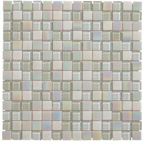 Mosaïque gris et blanc 30 x 30 cm Parmia
