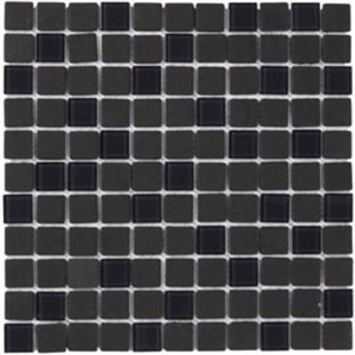 Mosaïque noir et gris 30 x 30 cm Genovia