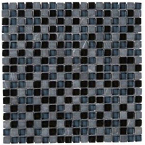 Mosaïque noir 30 x 30 cm Barya