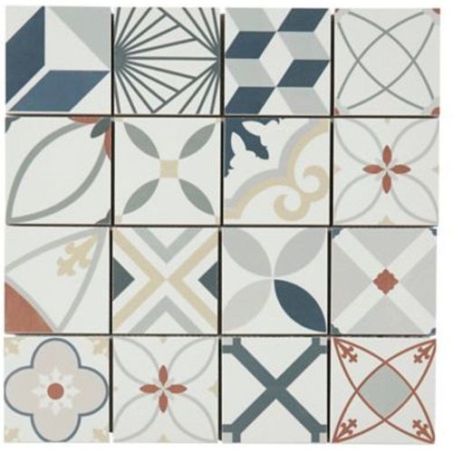 Mosaïque décoratif 30x30 cm multicolorec