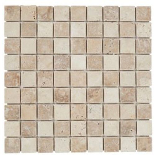 Mosaïque beige 30 5x30 5cm Travertino pierre naturelle